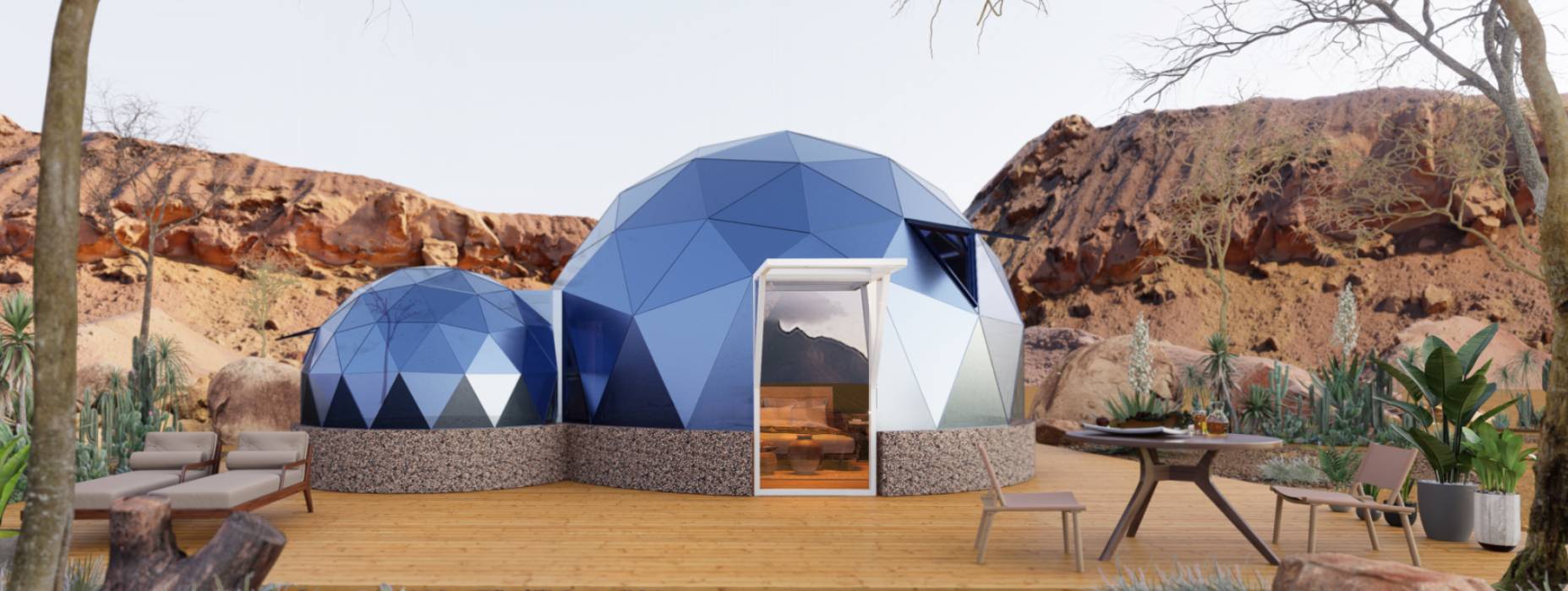 北流市球形智能光伏玻璃星空房